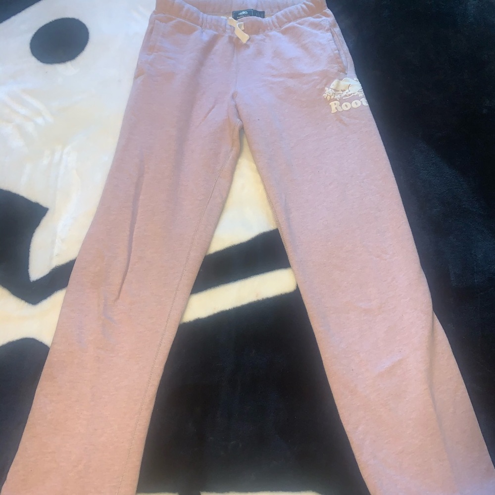 Exclusive Pale Pink Roots Track Pants